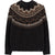 Finisterre Porth Fair-Isle Yoke Jumper Sweater - Women's Burnt Umber/Caramel
