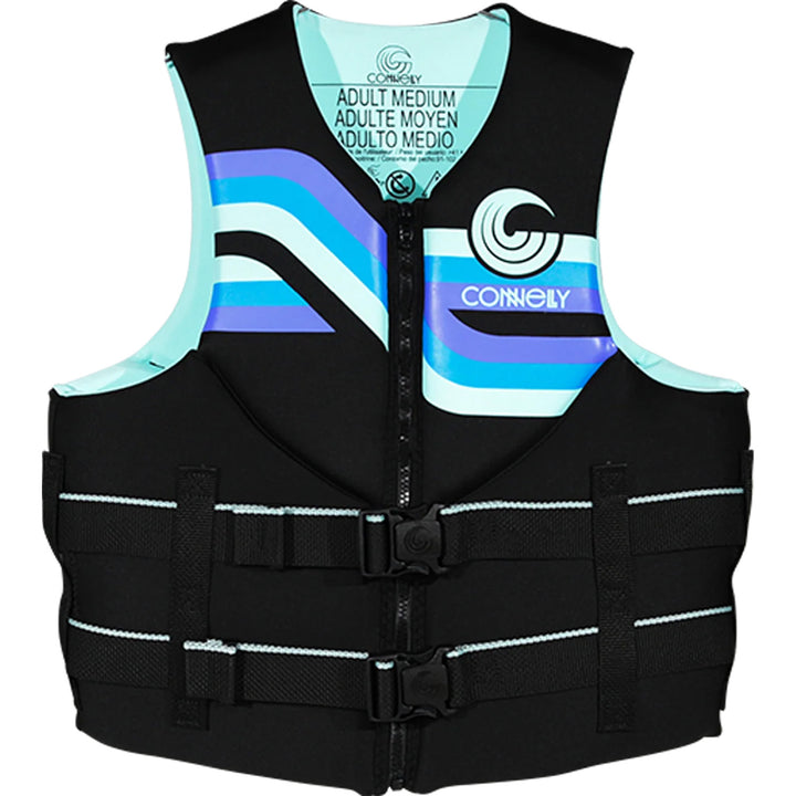 Connelly Promo Neo CGA Wake Vest - Women's Black/Aqua/Purple