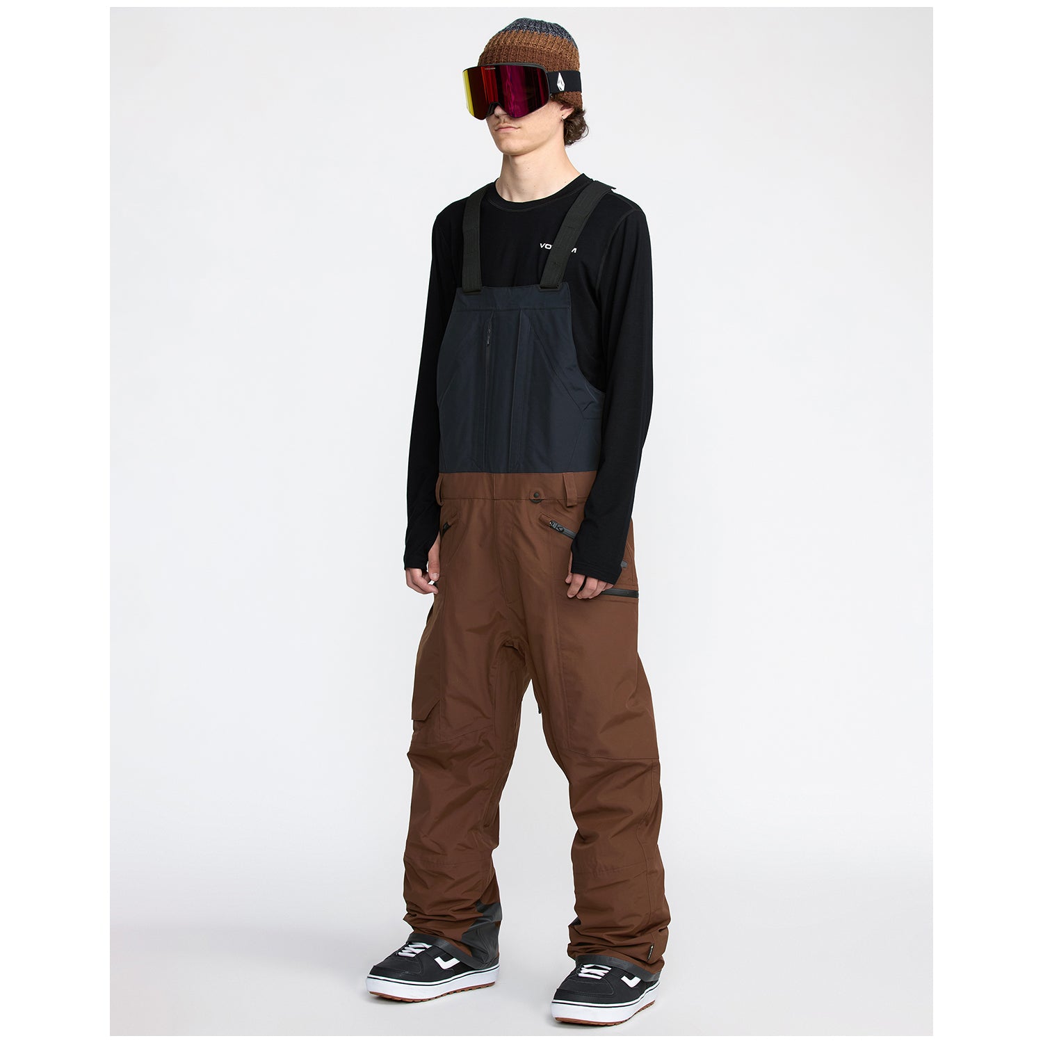VOLCOM スノーボード オーバーオール S ブラウン Volcom Rain GORE-TEX Bibs - Men's – evo