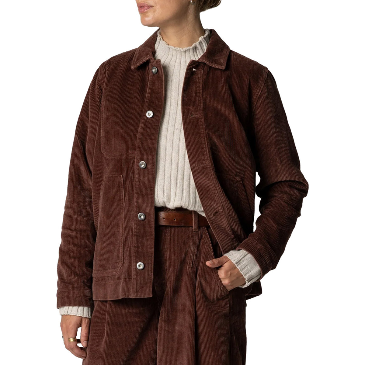 Finisterre Yarrel Cord Jacket - Women's Chestnut