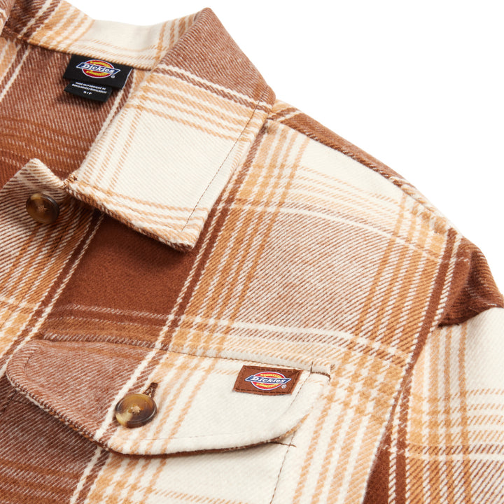 Dickies Flannel Plaid Shacket - Women's Cappuccino