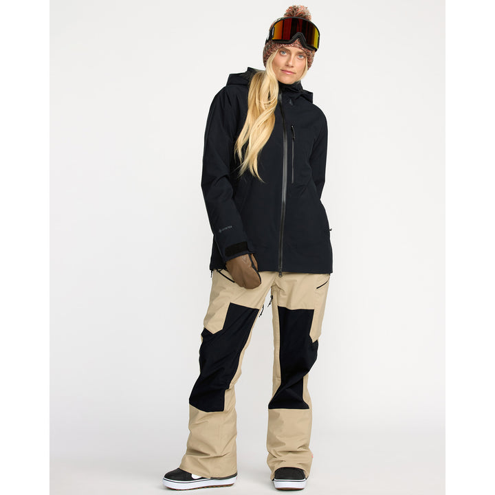 Volcom Ash Stretch GORE-TEX Bib Overalls - Women's Oatmeal