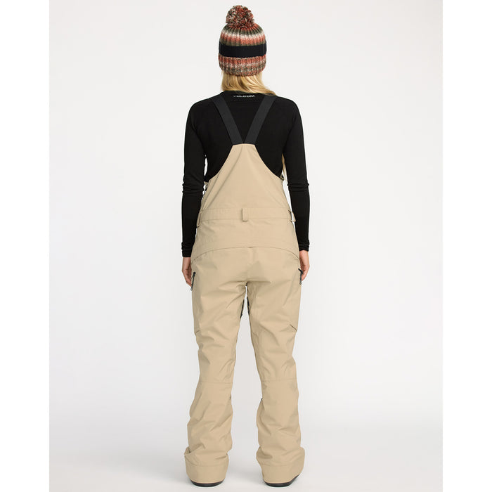 Volcom Ash Stretch GORE-TEX Bib Overalls - Women's Oatmeal
