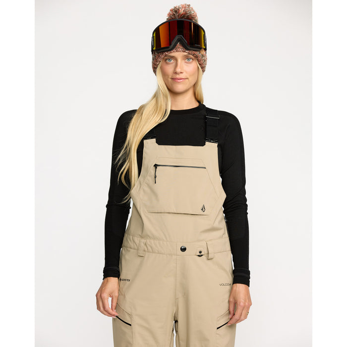 Volcom Ash Stretch GORE-TEX Bib Overalls - Women's Oatmeal