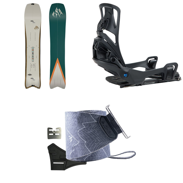 Jones Hovercraft 2.0 Splitboard + Burton Step On Splitboard Bindings + Nomad Pro Quick Tension Trim-To-Fit Splitboard Skins 2026