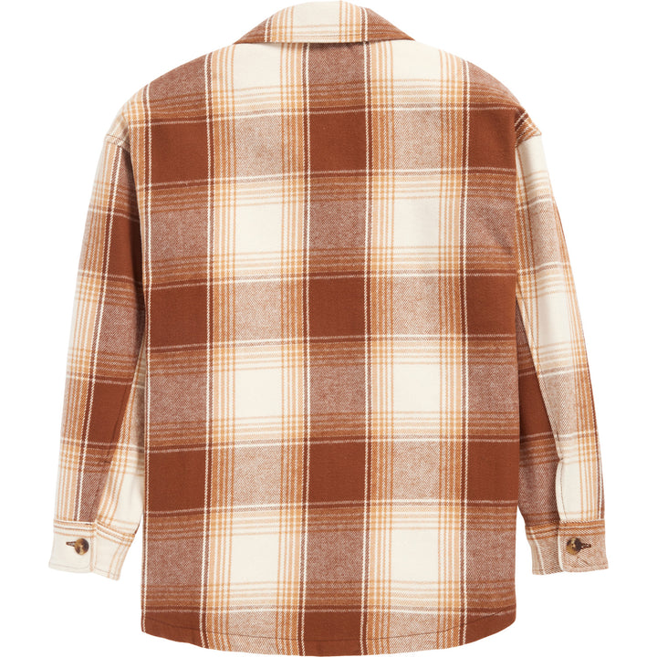 Dickies Flannel Plaid Shacket - Women's Cappuccino