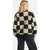 Brixton Delilah Sherpa Jacket - Women's Black/Natural Finish Line Chec