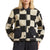 Brixton Delilah Sherpa Jacket - Women's Black/Natural Finish Line Chec