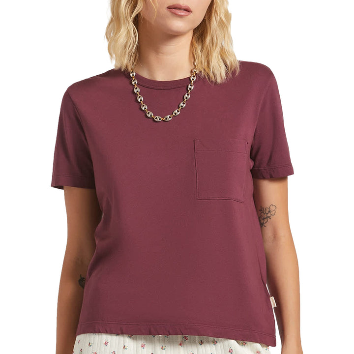 Brixton Carefree Organic GD Perfect T-Shirt - Women's Port