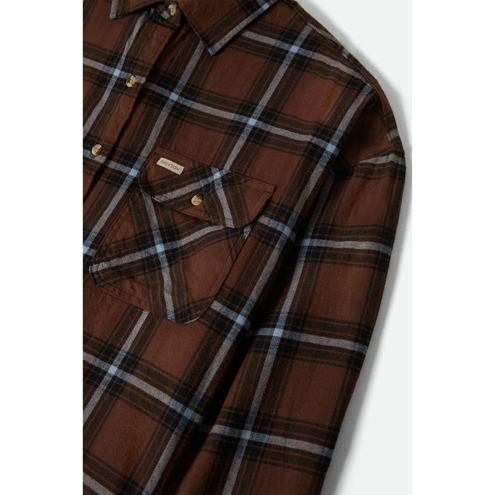 Brixton Bowery Vintage Overshirt - Women's Pinecone Brown/Black/Borrowed