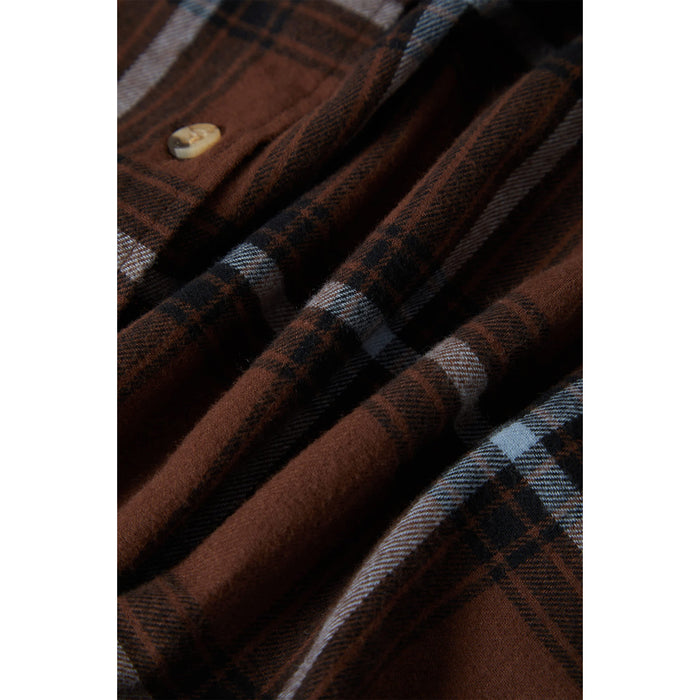 Brixton Bowery Vintage Overshirt - Women's Pinecone Brown/Black/Borrowed