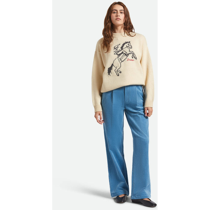 Brixton Ranching Club Crew Sweatshirt - Women's Whitecap