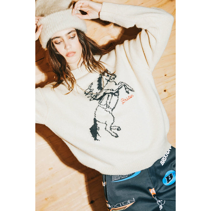 Brixton Ranching Club Crew Sweatshirt - Women's Whitecap
