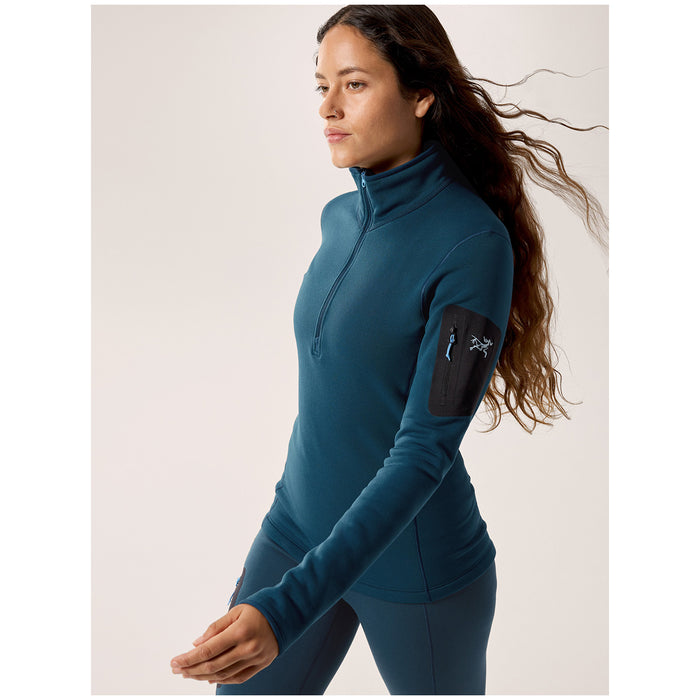 Arc'teryx Kyanite Baselayer Zip Neck Top - Women's Midnight Frost