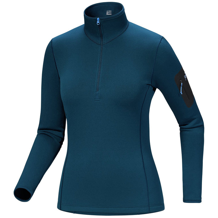 Arc'teryx Kyanite Baselayer Zip Neck Top - Women's Midnight Frost