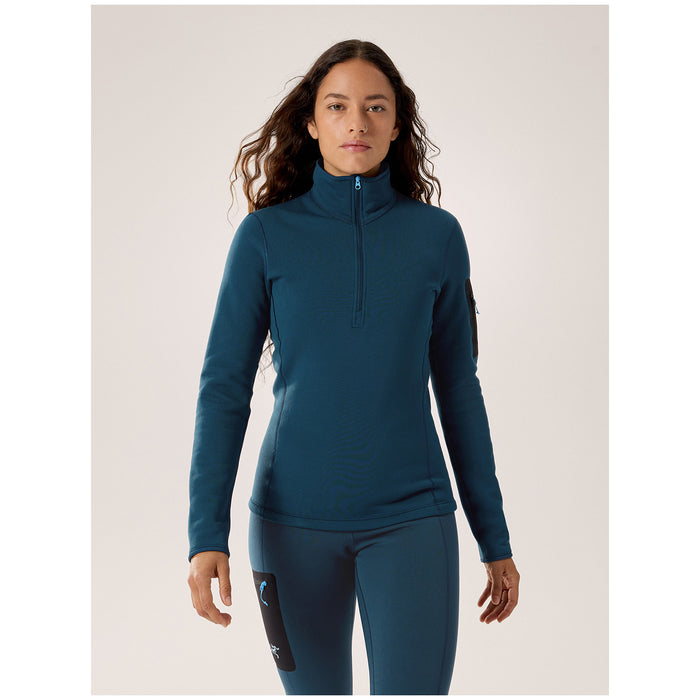 Arc'teryx Kyanite Baselayer Zip Neck Top - Women's Midnight Frost