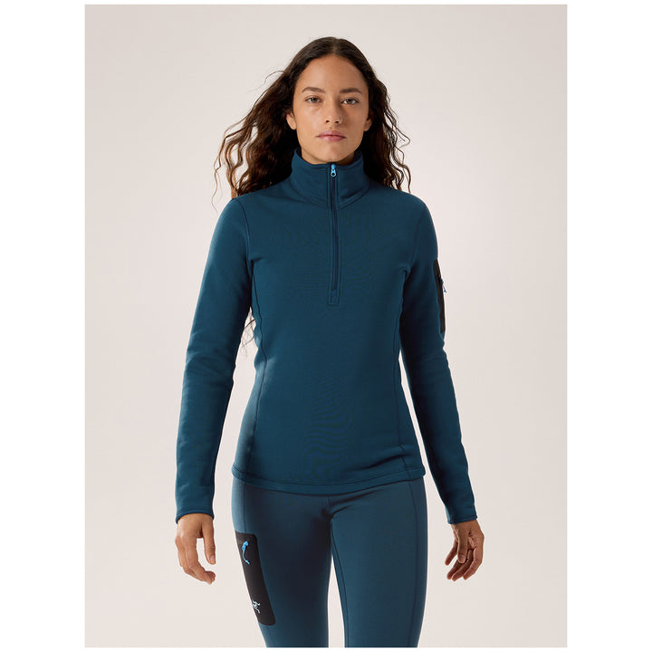 Arc'teryx Kyanite Baselayer Zip Neck Top - Women's Midnight Frost