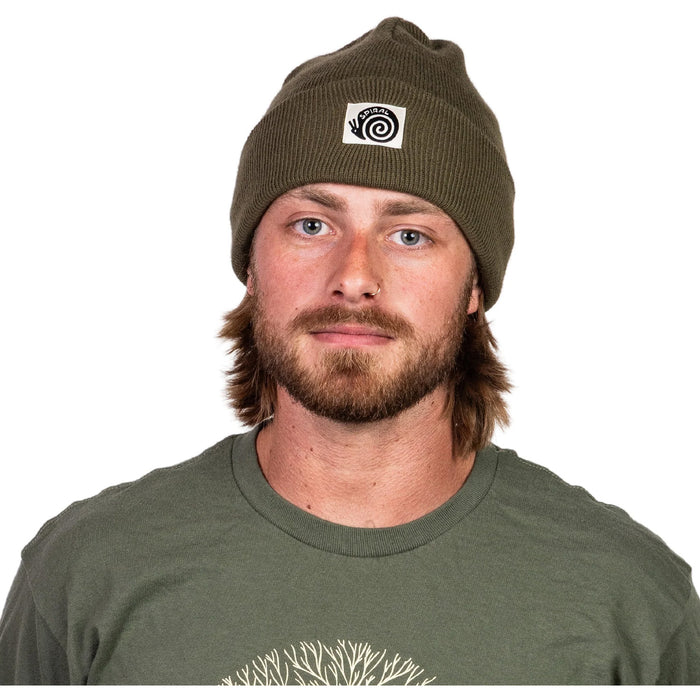 Spiral Wax Co. Brain Beanie Olive