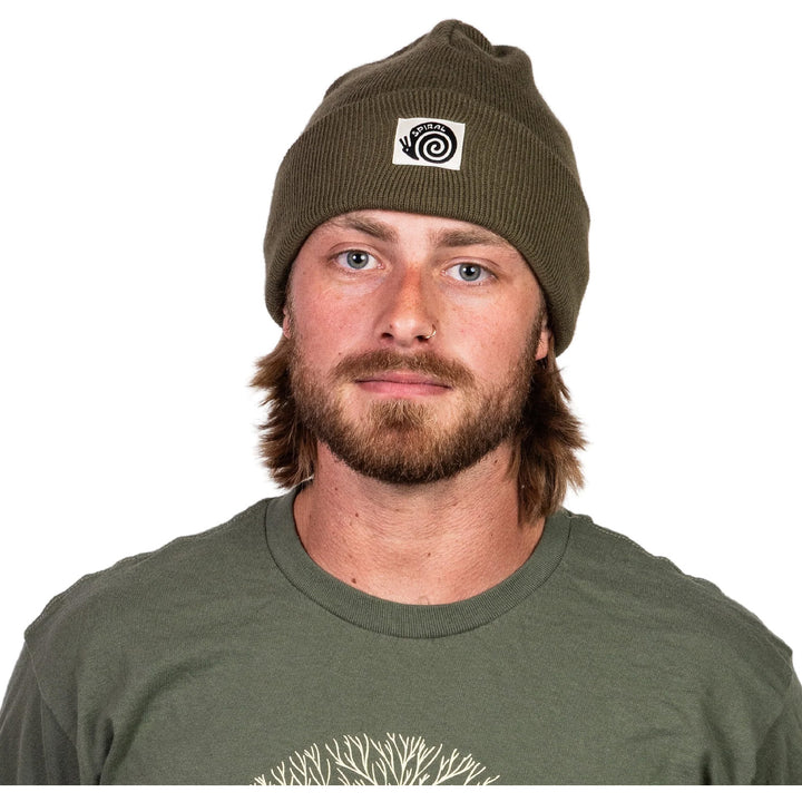 Spiral Wax Co. Brain Beanie Olive
