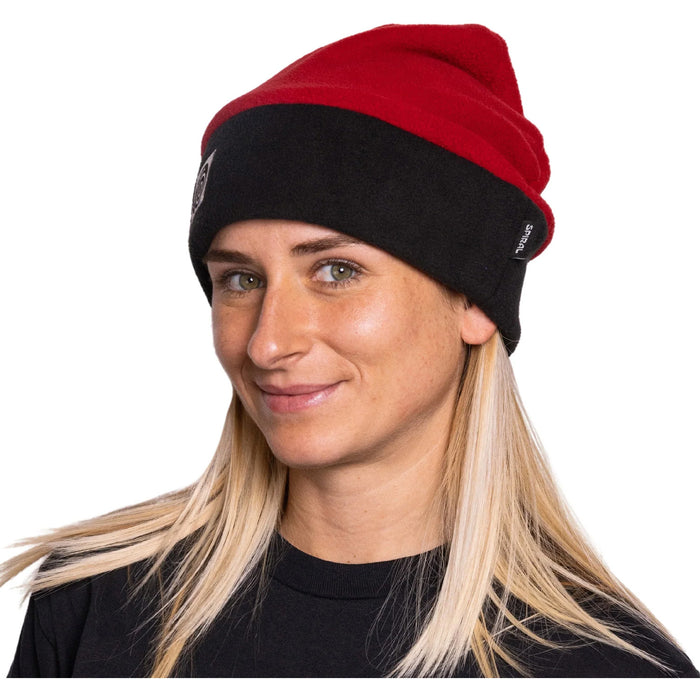 Spiral Wax Co. Baker Fleece Beanie Red