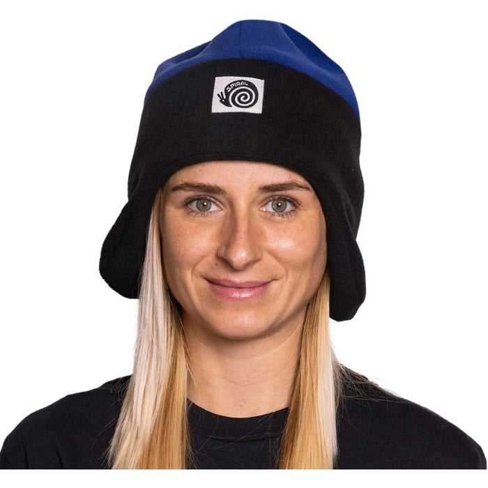 Spiral Wax Co. Valhalla Fleece Earflap Beanie Blue