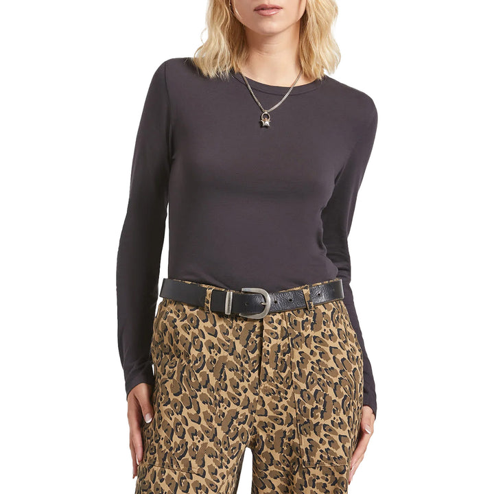 Brixton Carefree Organic GD Slim Long-Sleeve T-Shirt - Women's Black