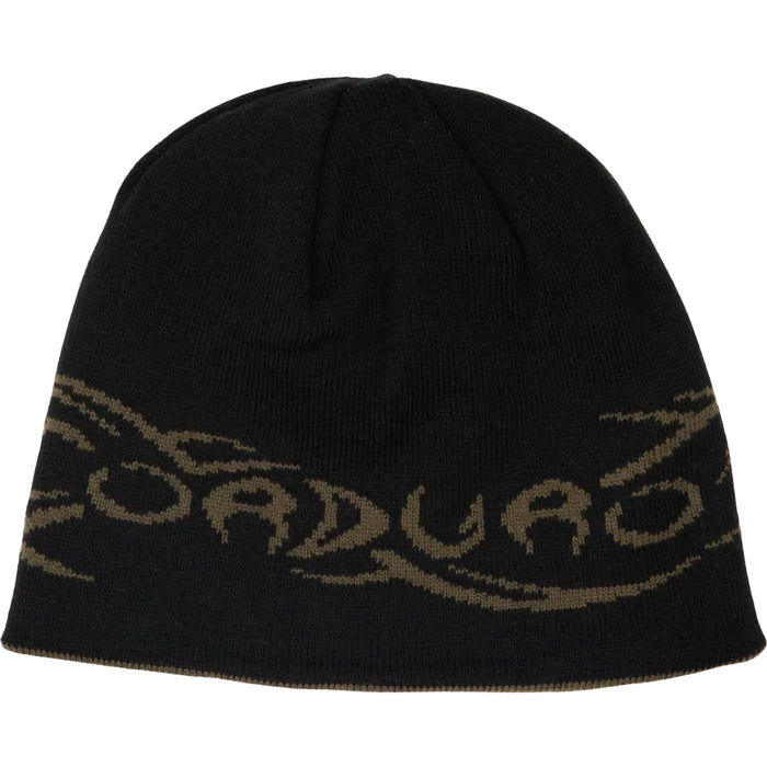 Corduroy Tribalwire Reversible Skully Beanie Black