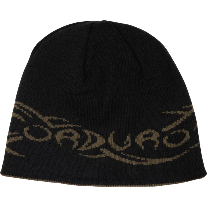 Corduroy Tribalwire Reversible Skully Beanie Black