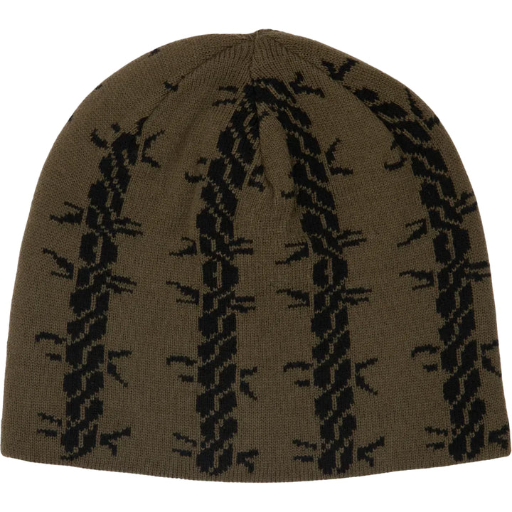 Corduroy Tribalwire Reversible Skully Beanie Black