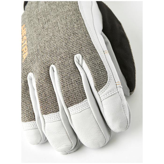 Hestra Army Leather GORE-TEX Short Gloves Light Grey/Off White