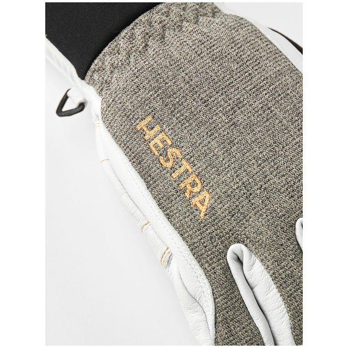 Hestra Army Leather GORE-TEX Short Gloves Light Grey/Off White