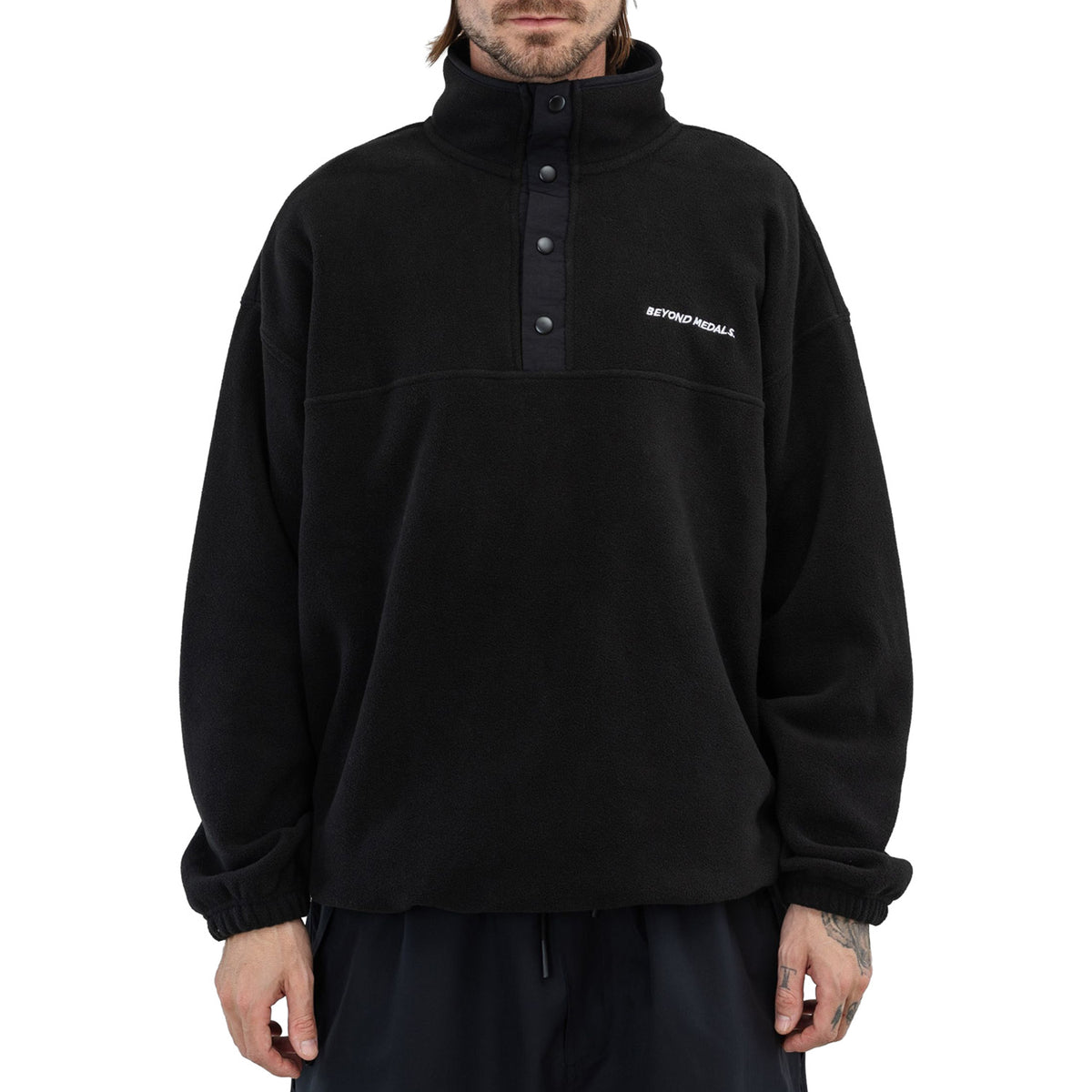 Beyond Medals Half Snap Fleece - Men's Black