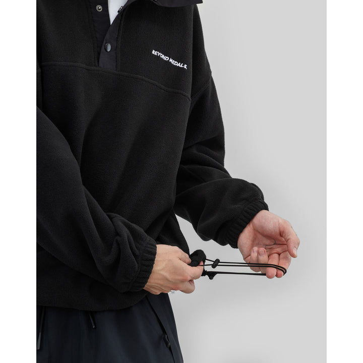 Beyond Medals Half Snap Fleece - Men's Black