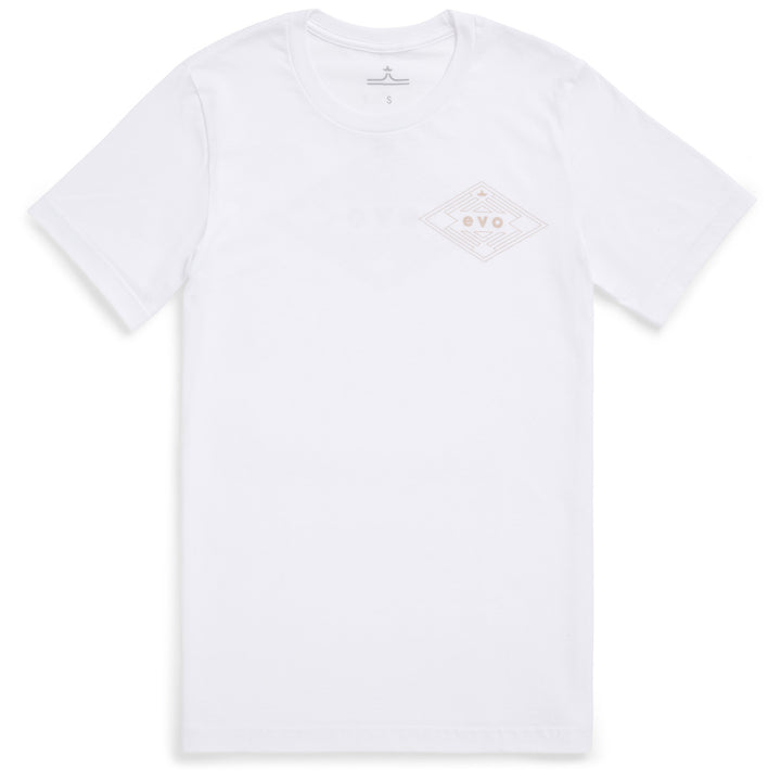 evo Diamond T-Shirt - Unisex Whispering White