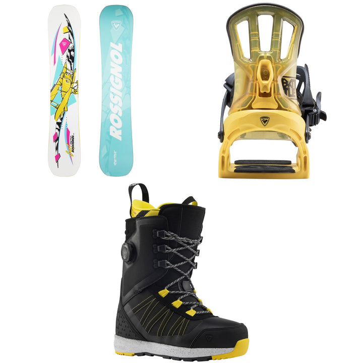 Rossignol Retox Snowboard + Battle Snowboard Bindings + RS Hybrid Snowboard Boots 2026