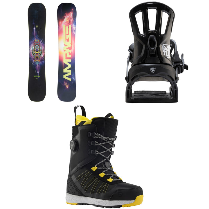 Rossignol Ampage Vol.2 Snowboard + Battle Snowboard Bindings + RS Hybrid Snowboard Boots 2026