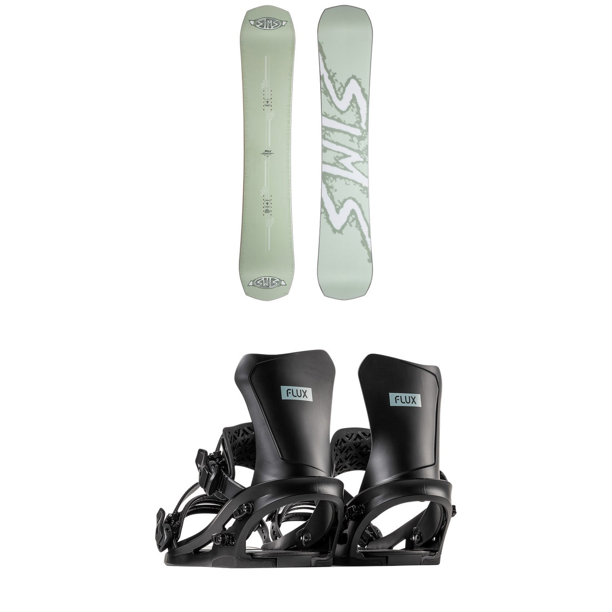 Sims Distortion Snowboard + Flux DS Snowboard Bindings 2026