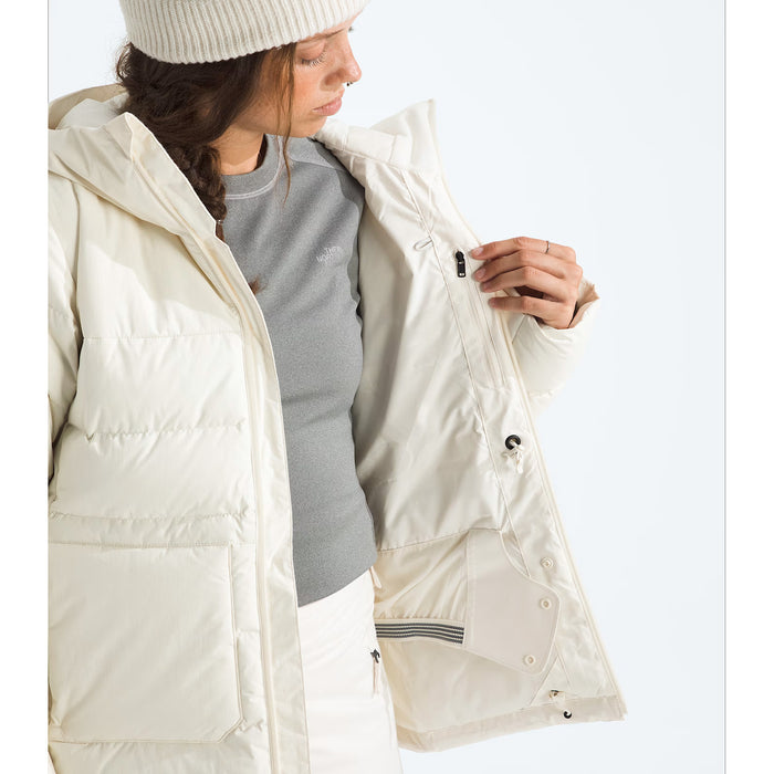The North Face First Turn Down Jacket - Women's White Dune/Recycled Down