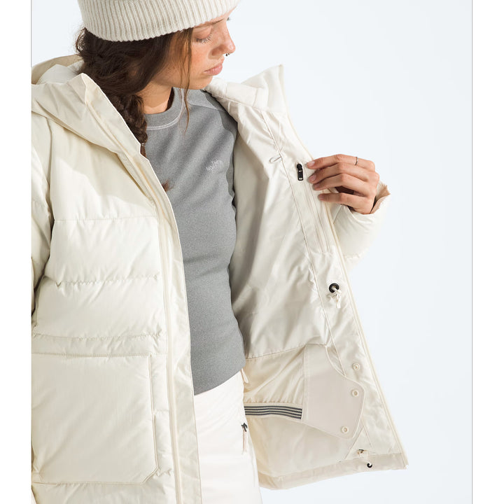 The North Face First Turn Down Jacket - Women's White Dune/Recycled Down