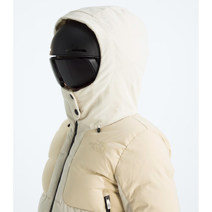The North Face Cold Spell Cropped Down Corduroy Jacket - Women's Gravel/White Dune