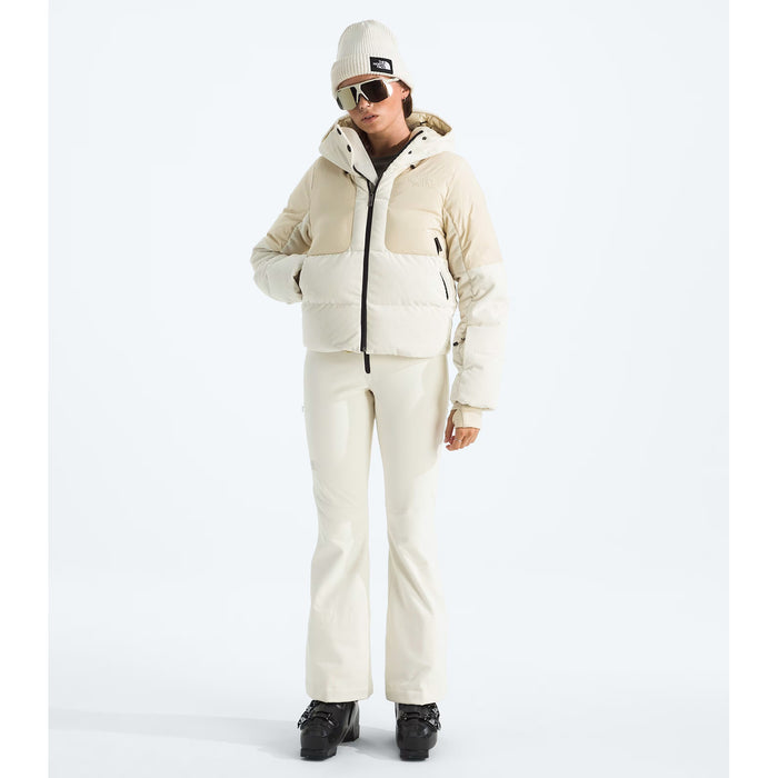The North Face Cold Spell Cropped Down Corduroy Jacket - Women's Gravel/White Dune