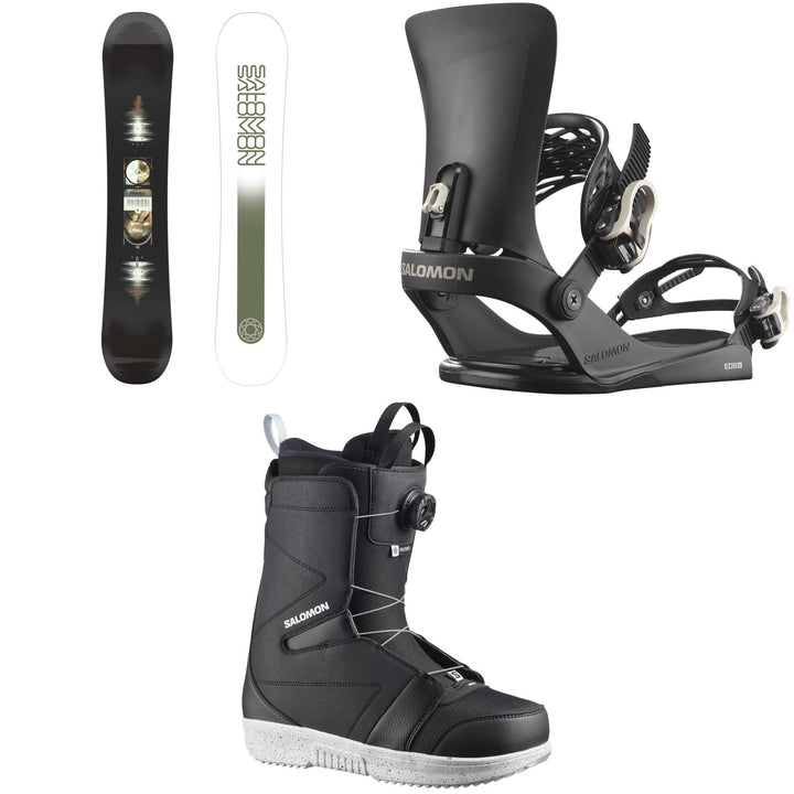 Salomon Pulse Snowboard + EDB X Snowboard Bindings + Faction Boa X Snowboard Boots 2026