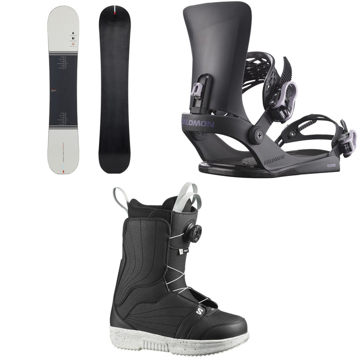 Season Primer Snowboard + Salomon EDB X Snowboard Bindings + Pearl Boa X Snowboard Boots - Women's 2026