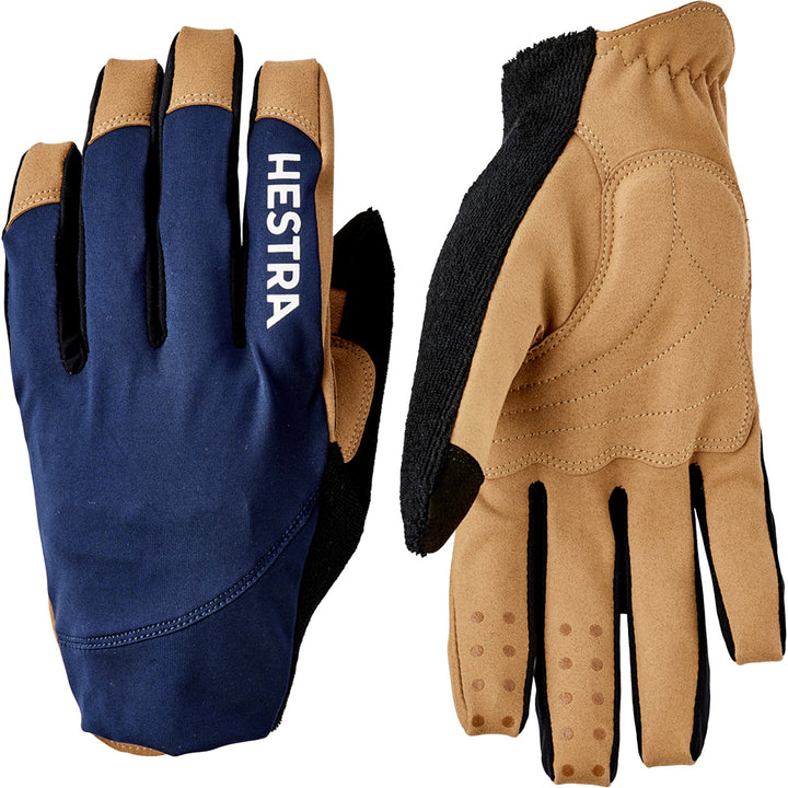 Hestra Spiro Long Bike Gloves Navy/Tan