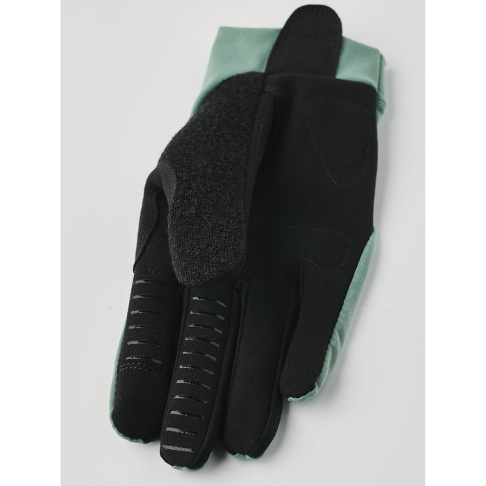 Hestra Apex Long Bike Gloves Silver Green