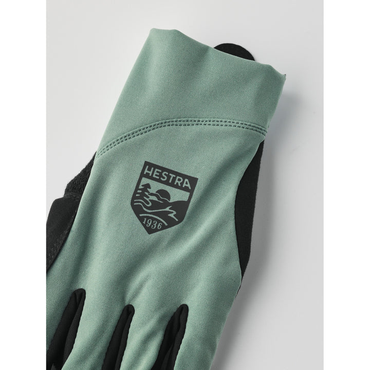 Hestra Apex Long Bike Gloves Silver Green