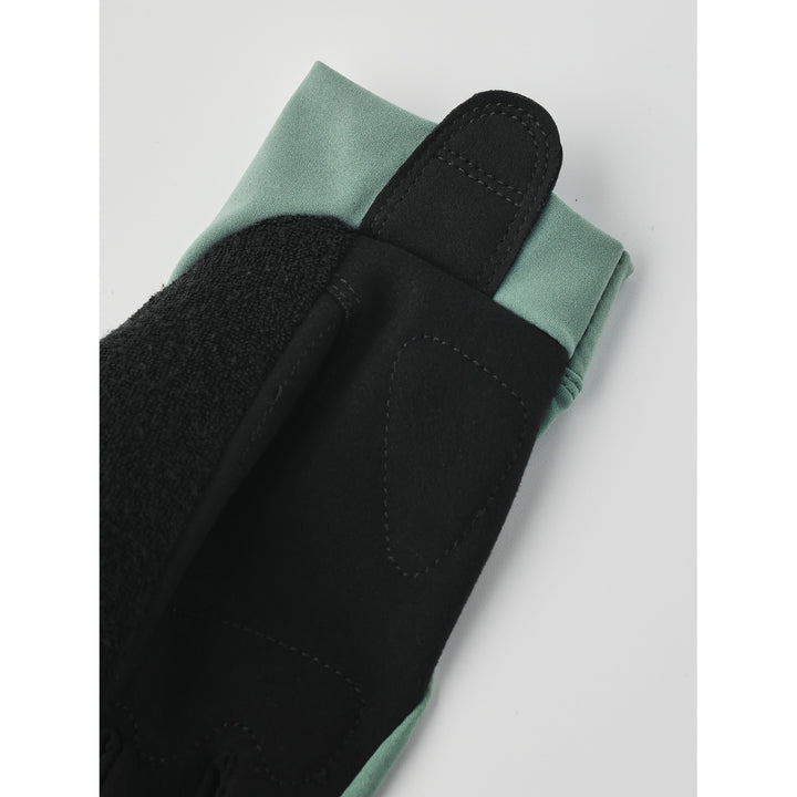 Hestra Apex Long Bike Gloves Silver Green