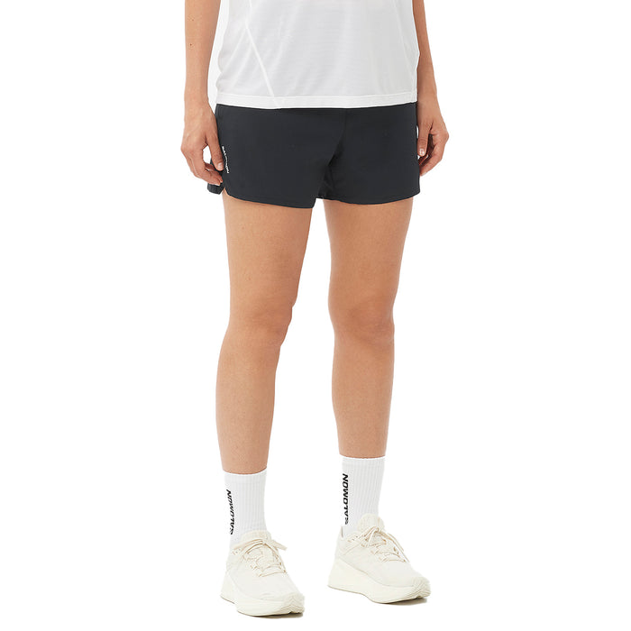 Salomon SHKout CORE 4" Shorts - Women's Deep Black