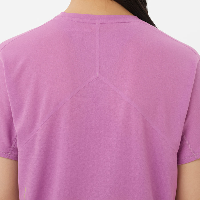 Salomon Sense Aero Short-Sleeve GFX T-Shirt - Women's Iris Orchid/Acid Lime