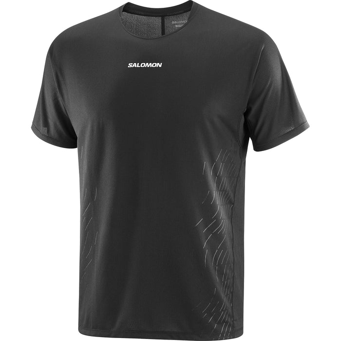 Salomon Sense Aero Short-Sleeve GFX T-Shirt - Men's Deep Black/Black Beauty